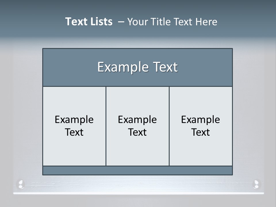 Simplicity Iron Fastening PowerPoint Template