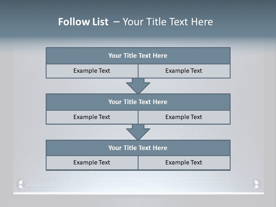 Simplicity Iron Fastening PowerPoint Template