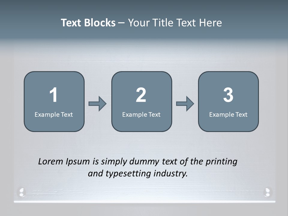 Simplicity Iron Fastening PowerPoint Template