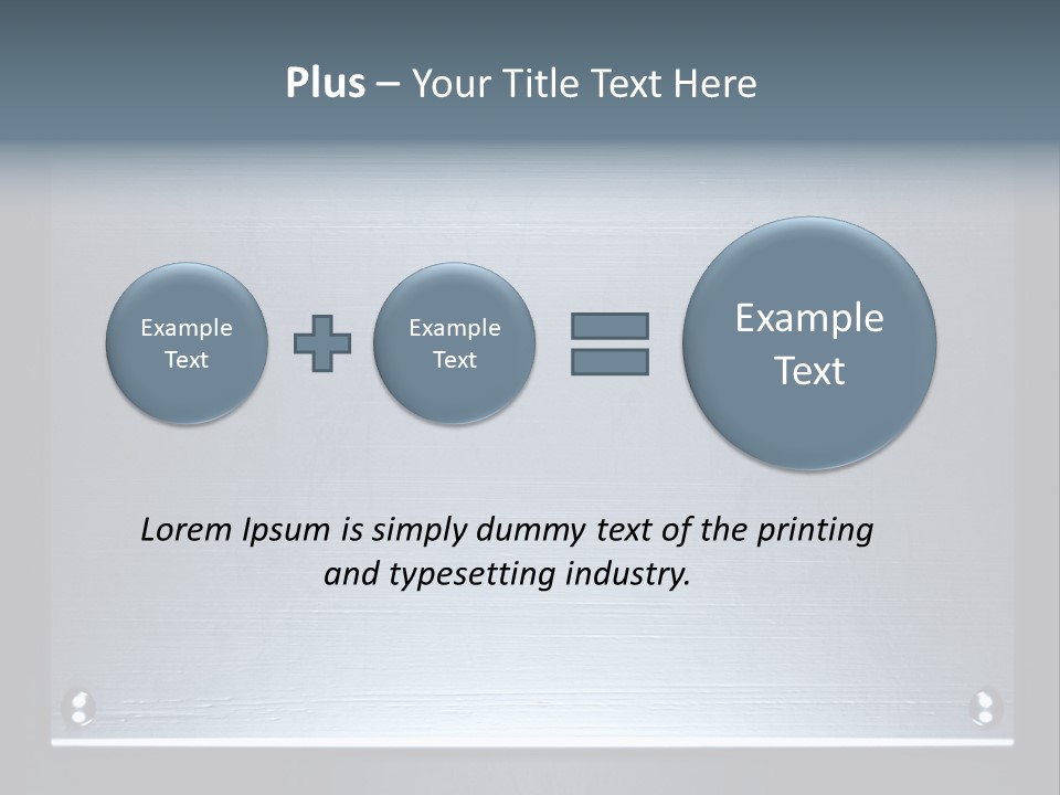 Simplicity Iron Fastening PowerPoint Template