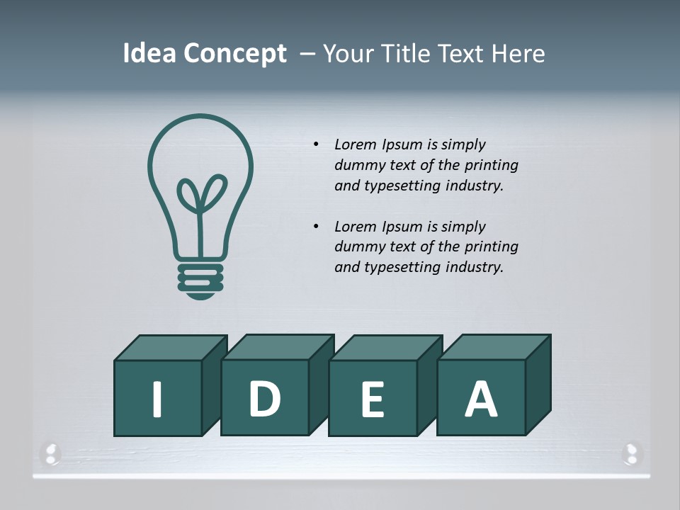 Simplicity Iron Fastening PowerPoint Template