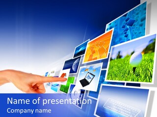 Flat Widescreen Show PowerPoint Template