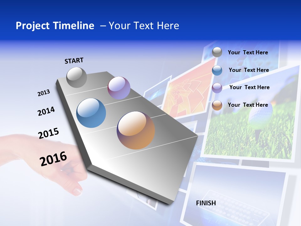 Flat Widescreen Show PowerPoint Template