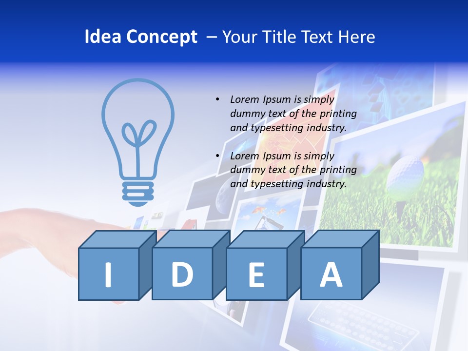 Flat Widescreen Show PowerPoint Template