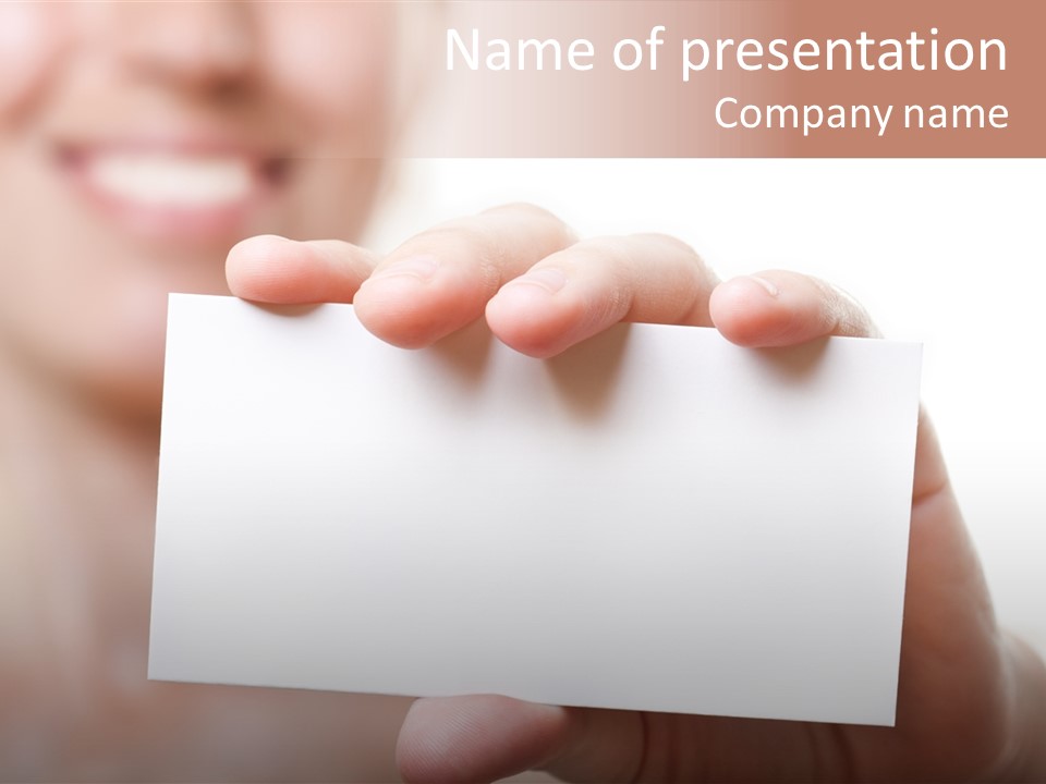 Thumb Showing Greeting PowerPoint Template