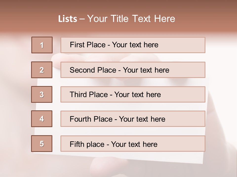 Thumb Showing Greeting PowerPoint Template