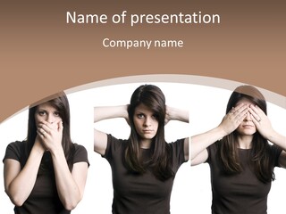 Girl Sayings Youth PowerPoint Template