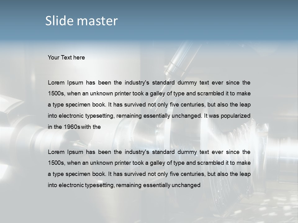 Drill Part Technology PowerPoint Template