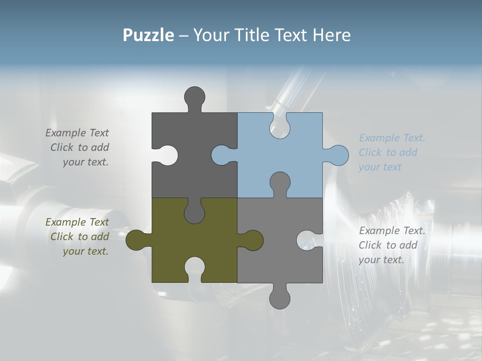 Drill Part Technology PowerPoint Template