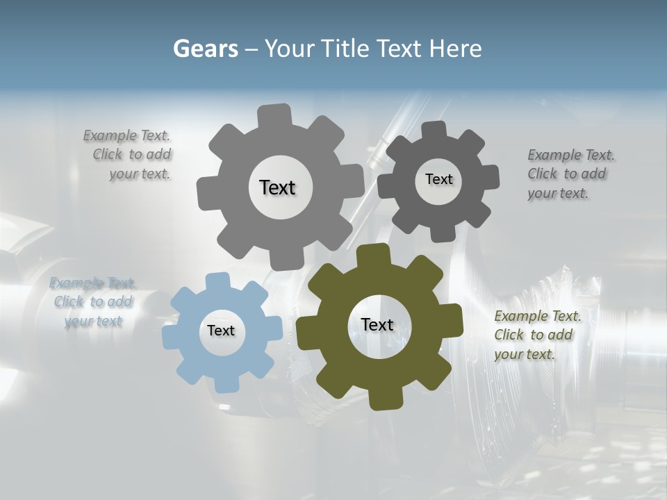 Drill Part Technology PowerPoint Template