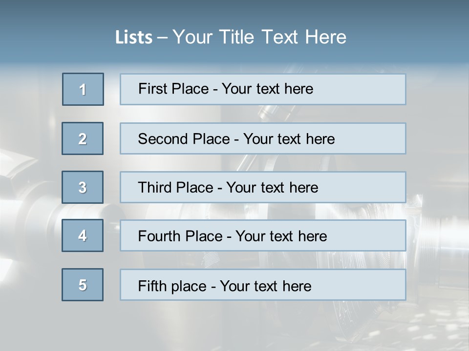 Drill Part Technology PowerPoint Template