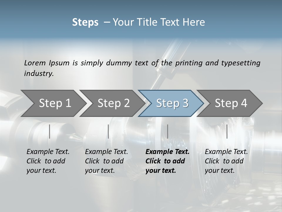 Drill Part Technology PowerPoint Template