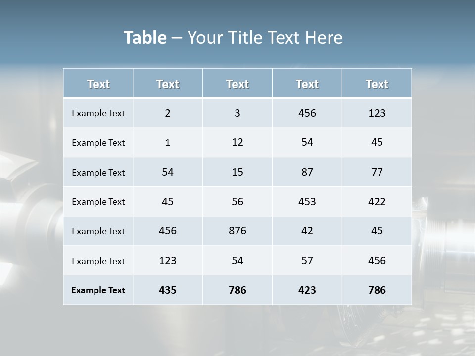 Drill Part Technology PowerPoint Template