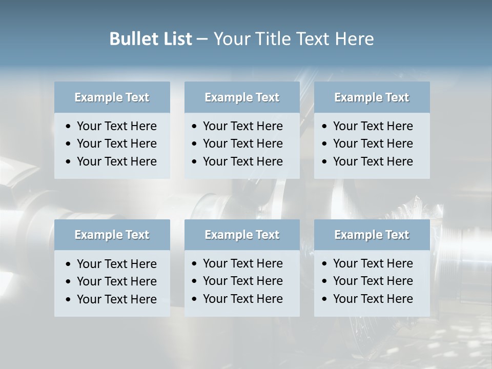 Drill Part Technology PowerPoint Template