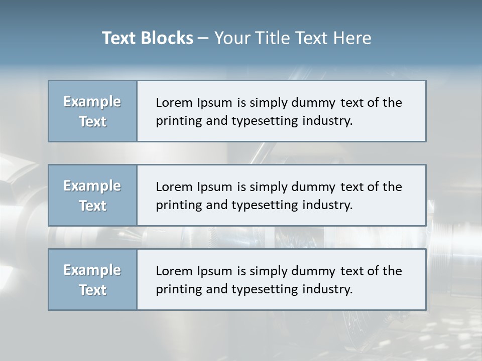 Drill Part Technology PowerPoint Template