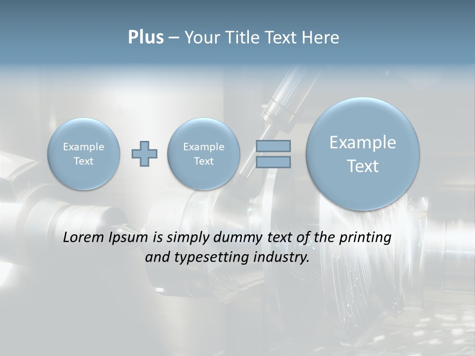 Drill Part Technology PowerPoint Template