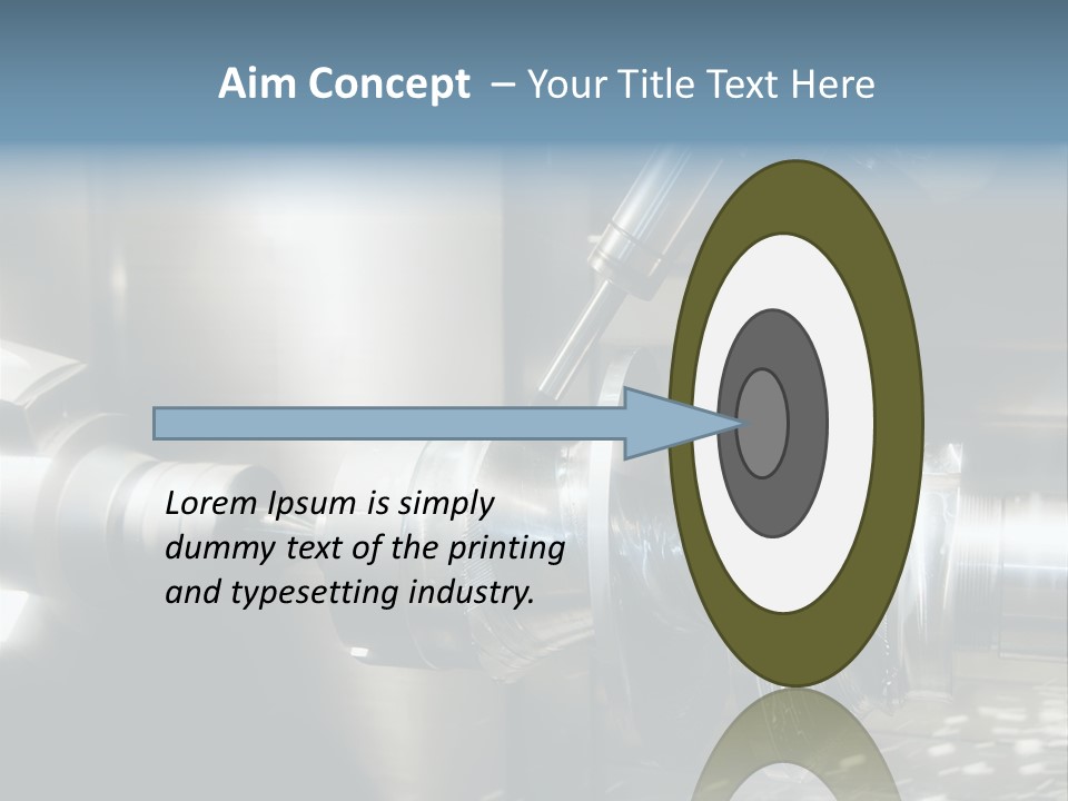 Drill Part Technology PowerPoint Template