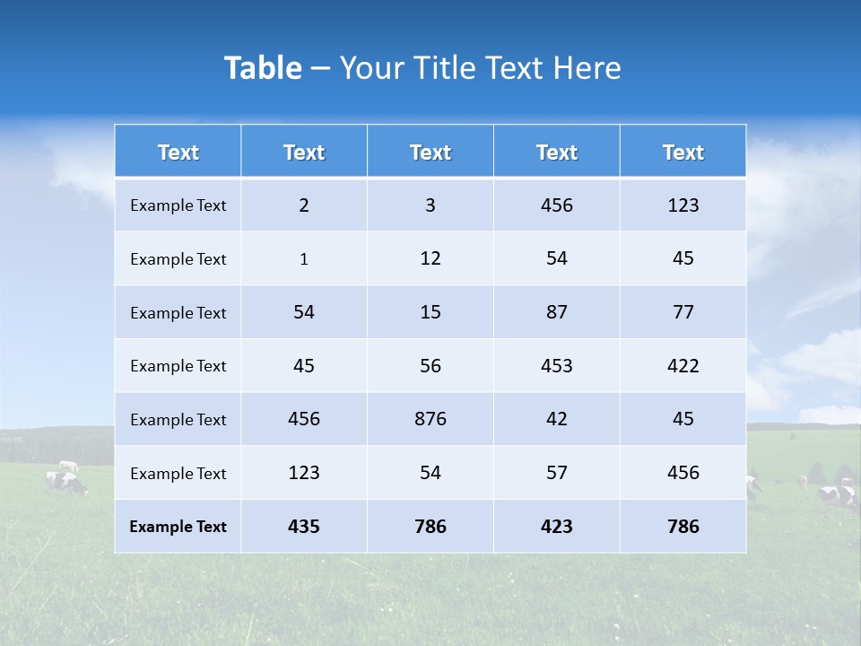 Landscape Farming Day PowerPoint Template