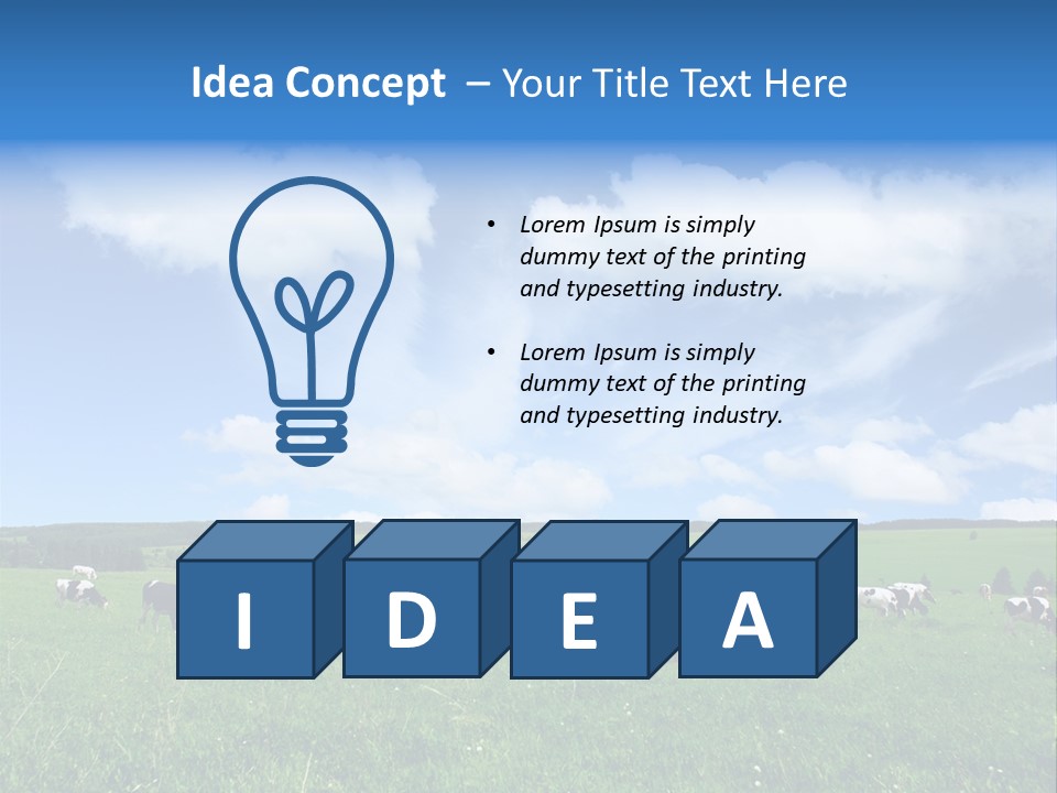 Landscape Farming Day PowerPoint Template