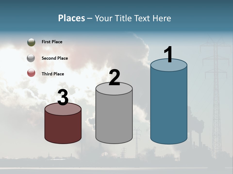 Danger Industrial Smog PowerPoint Template
