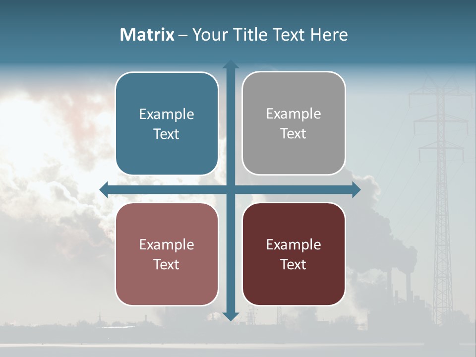 Danger Industrial Smog PowerPoint Template