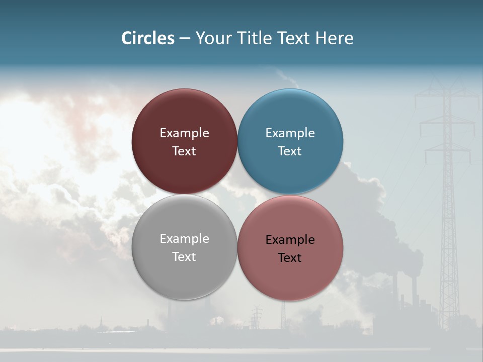 Danger Industrial Smog PowerPoint Template