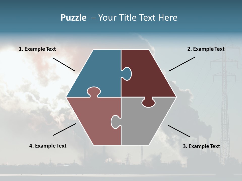 Danger Industrial Smog PowerPoint Template