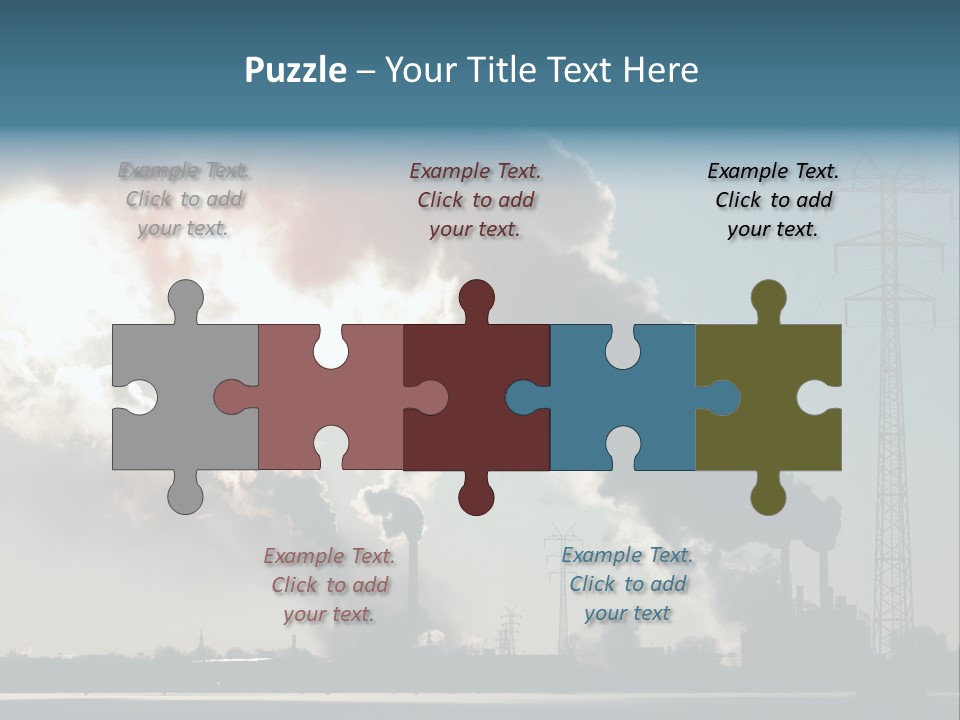 Danger Industrial Smog PowerPoint Template