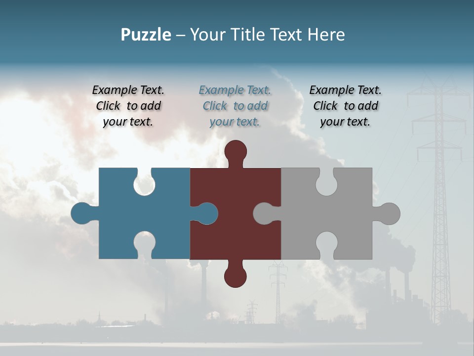 Danger Industrial Smog PowerPoint Template