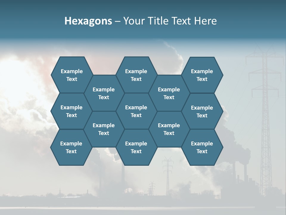 Danger Industrial Smog PowerPoint Template
