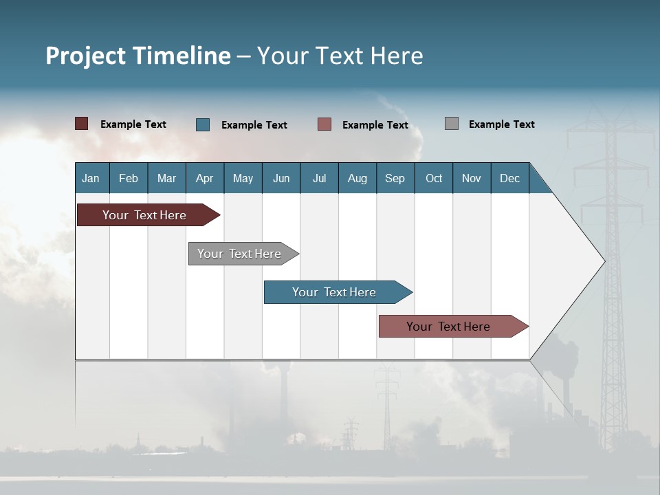Danger Industrial Smog PowerPoint Template