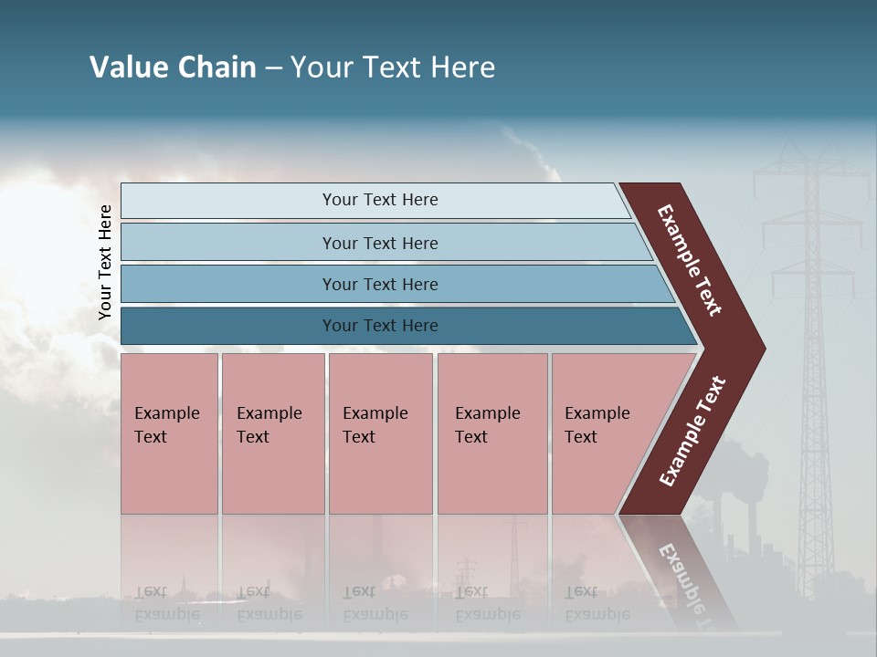 Danger Industrial Smog PowerPoint Template