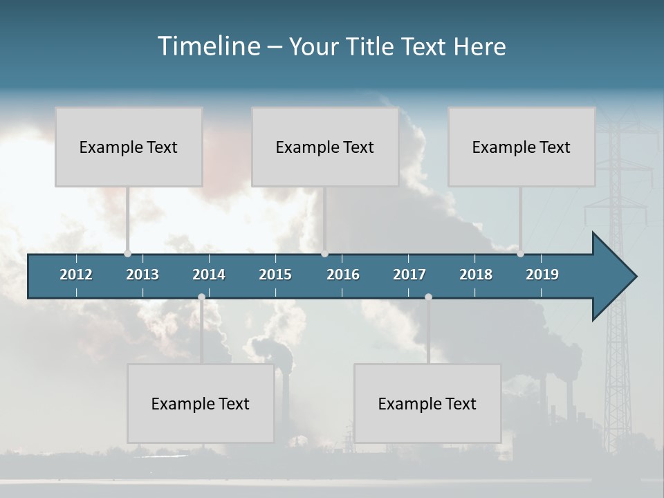 Danger Industrial Smog PowerPoint Template