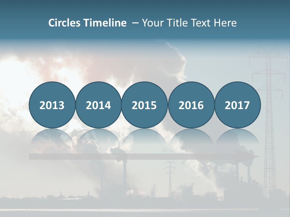 Danger Industrial Smog PowerPoint Template