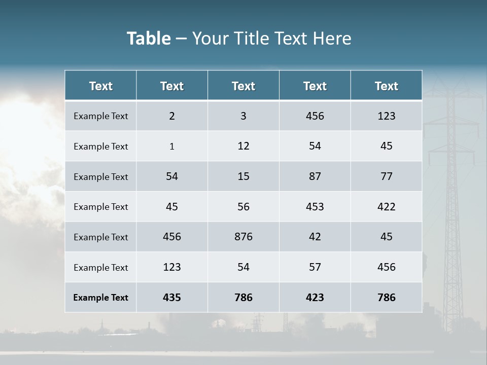 Danger Industrial Smog PowerPoint Template