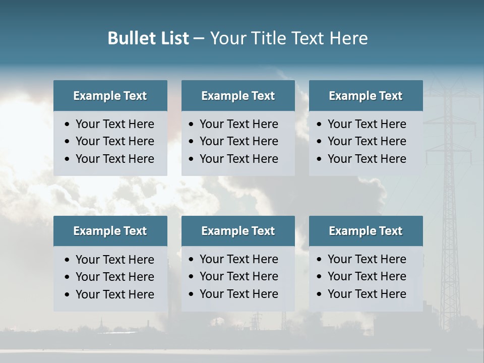 Danger Industrial Smog PowerPoint Template
