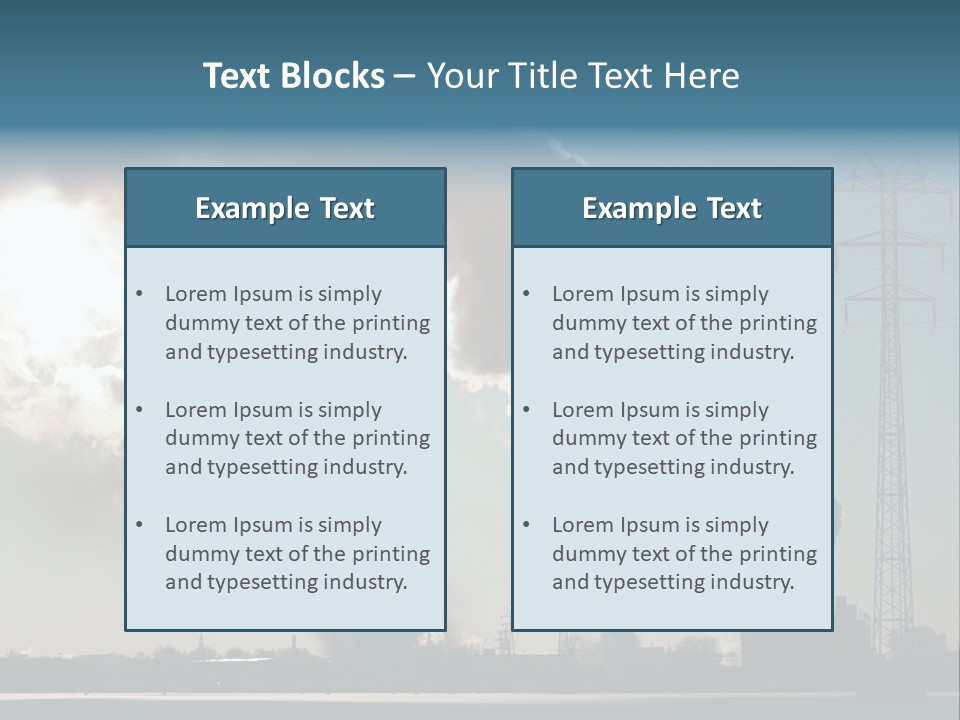 Danger Industrial Smog PowerPoint Template