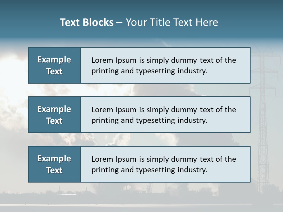 Danger Industrial Smog PowerPoint Template