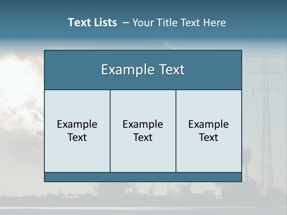 Danger Industrial Smog PowerPoint Template