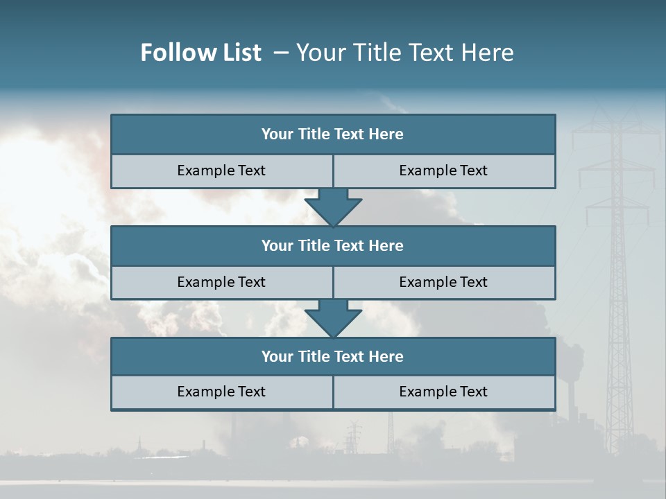 Danger Industrial Smog PowerPoint Template