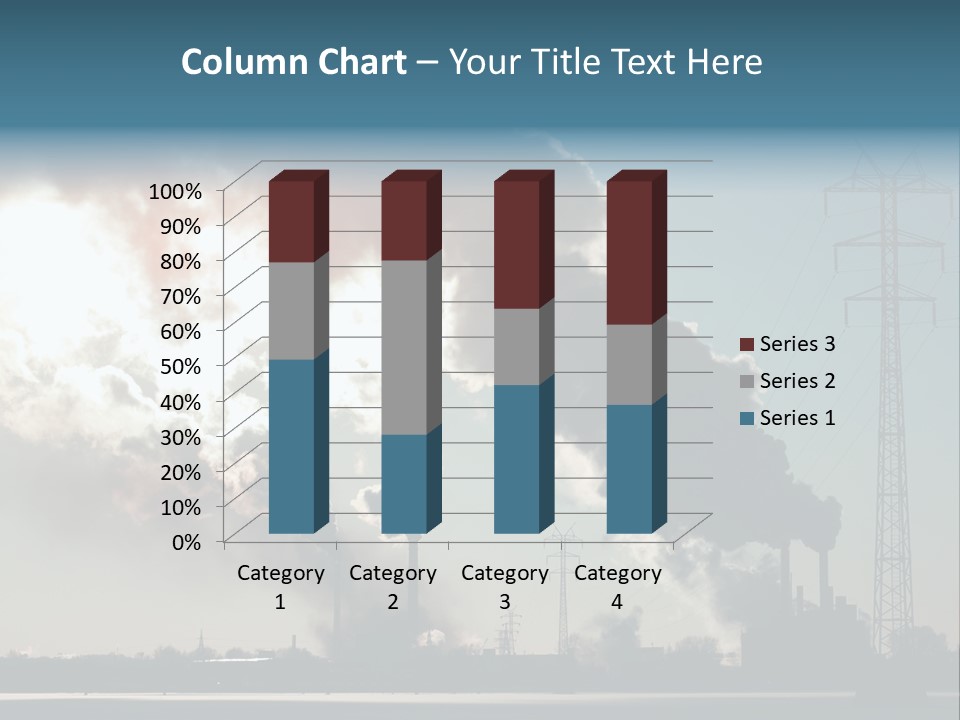 Danger Industrial Smog PowerPoint Template