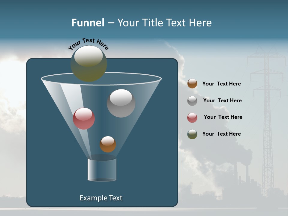 Danger Industrial Smog PowerPoint Template