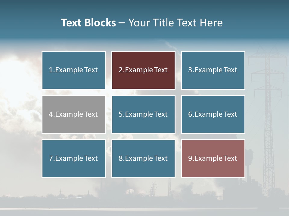Danger Industrial Smog PowerPoint Template