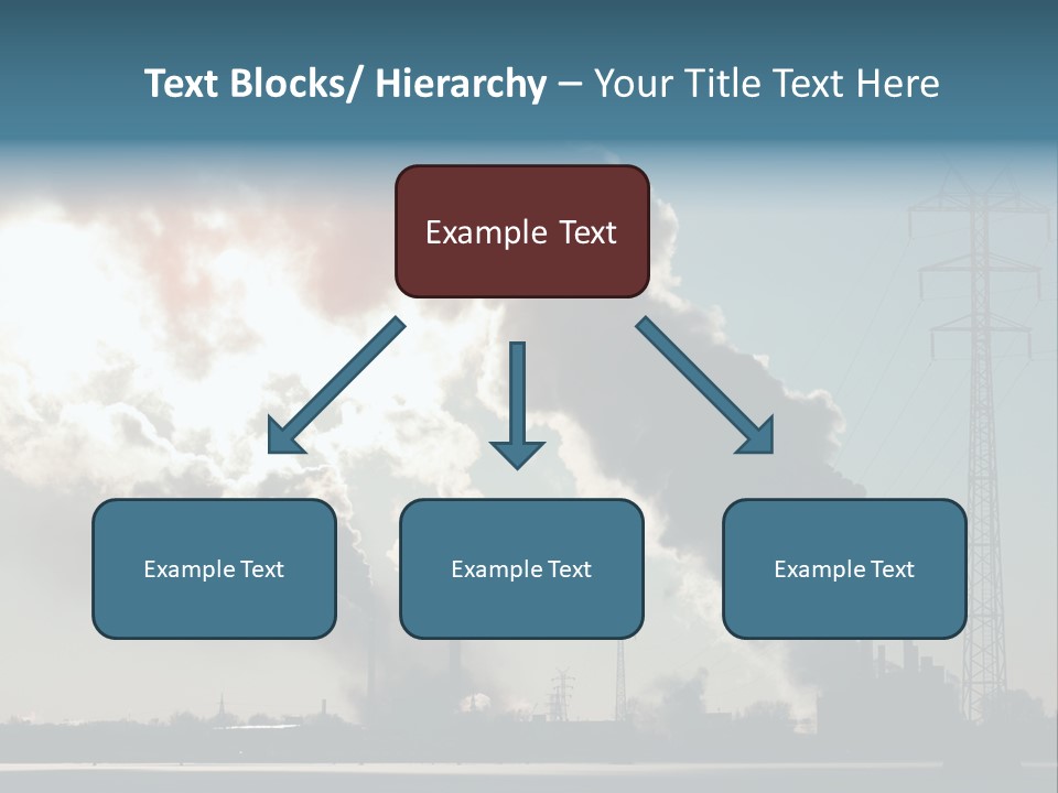 Danger Industrial Smog PowerPoint Template