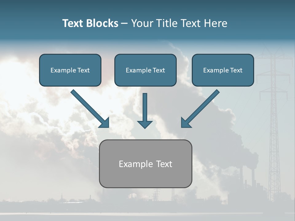 Danger Industrial Smog PowerPoint Template