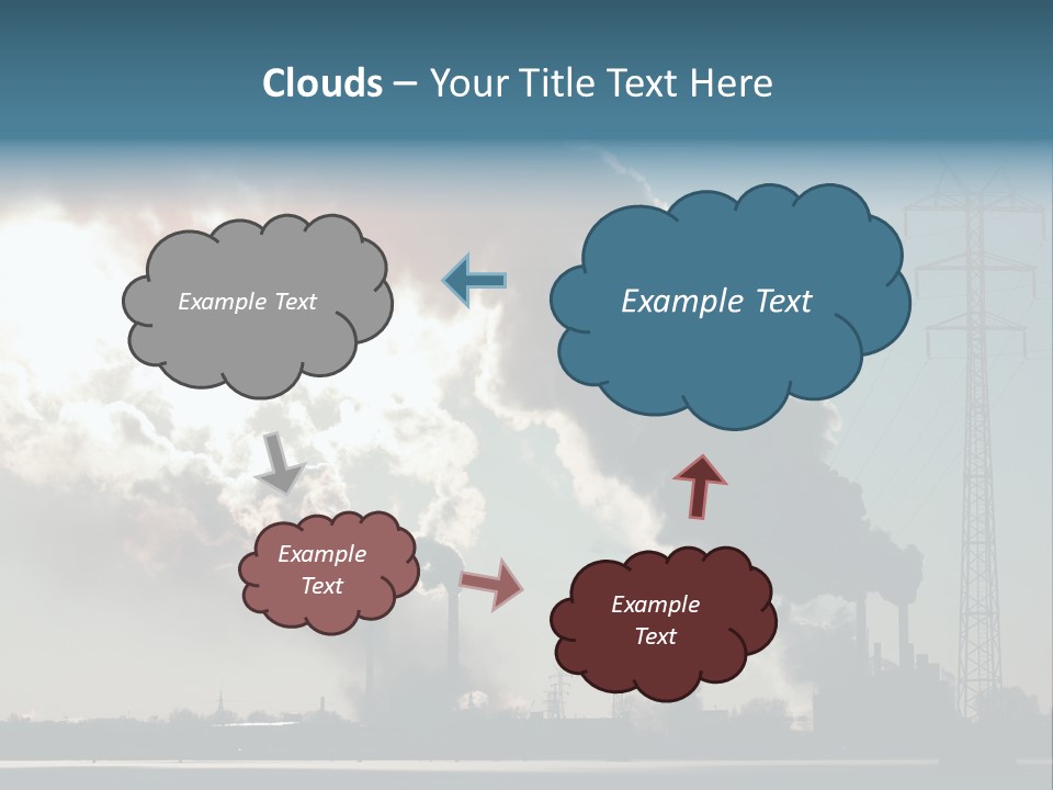 Danger Industrial Smog PowerPoint Template