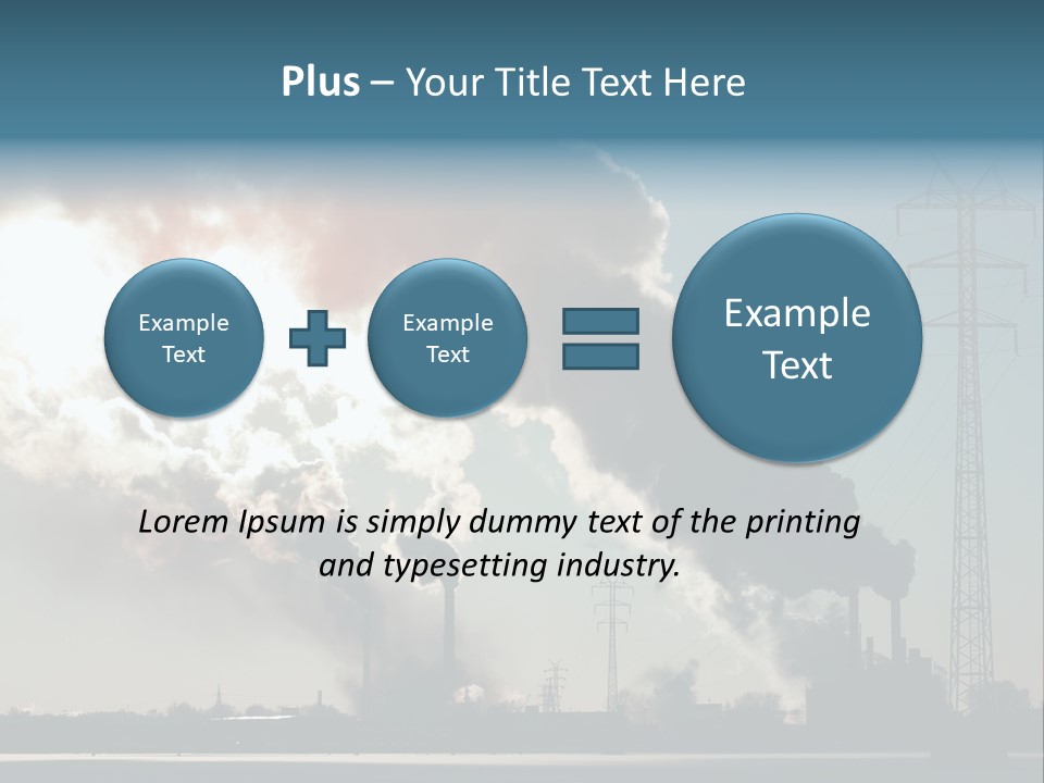 Danger Industrial Smog PowerPoint Template