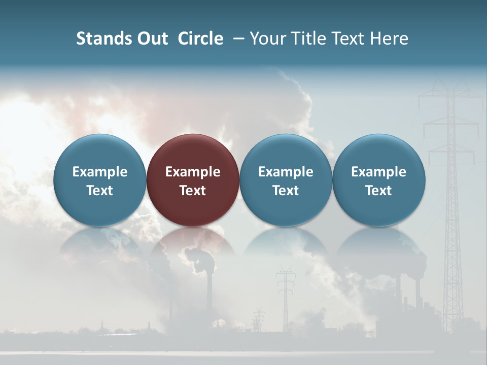 Danger Industrial Smog PowerPoint Template