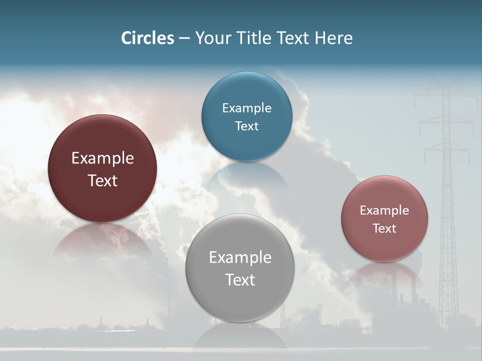 Danger Industrial Smog PowerPoint Template