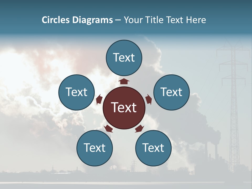 Danger Industrial Smog PowerPoint Template